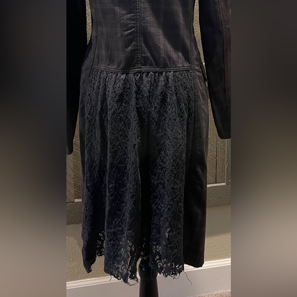 Free People Dark Gray Boho Vintage Maxi Jacket - Picture 8 of 8
